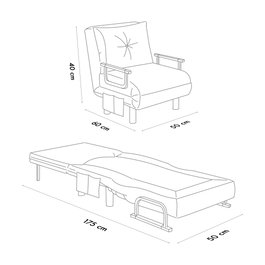 Atelier Del Sofa Sento Single - Verde Petróleo